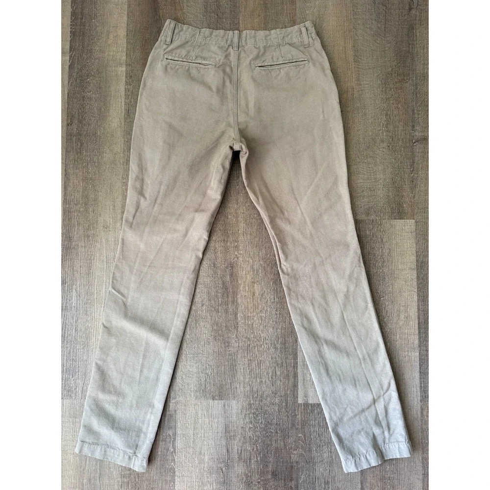 Taylor Stitch Khaki Chino Pants Mens Size 31 Slim Straight Organic Cotton Casual